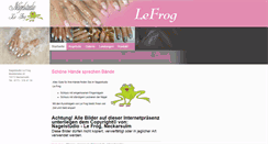 Desktop Screenshot of nagelstudio-le-frog.de