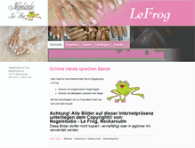 Tablet Screenshot of nagelstudio-le-frog.de